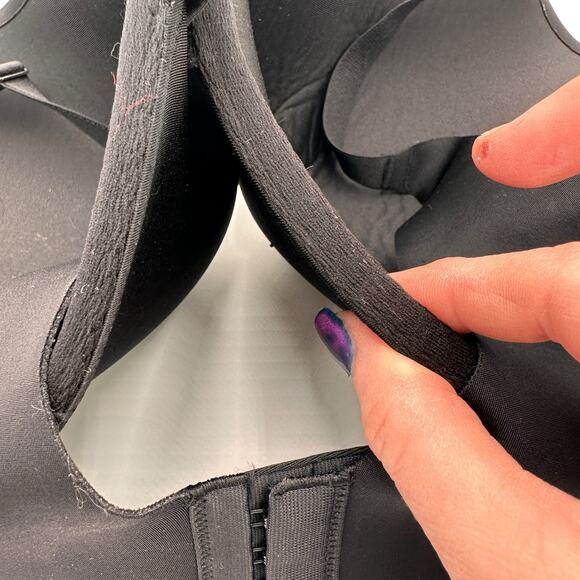 Soma Vanishing Back Full Coverage Black Bra Size 40G - Picture 5 of 6